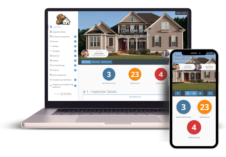 Your inspection report can be viewed on any device!